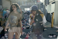 Charlie XCX and Billi Eilish climb lingerie mountain