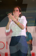 Il segretario PD Elly Schlein partecipa alla festa del partito a Villalunga di Casalgrande