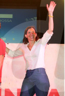 Il segretario PD Elly Schlein partecipa alla festa del partito a Villalunga di Casalgrande