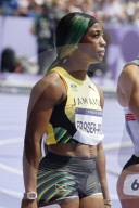 Jamaican sprinter Shelly-Ann Fraser-Pryce in Paris Olympics