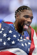 Men's 100m final of the athletics event at the Paris 2024 Olympic Games