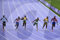 Men's 100m final of the athletics event at the Paris 2024 Olympic Games