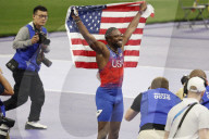 Noah Lyles wins 100-M Gold at Paris Olympics