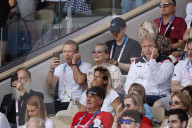 Sharon Stone at Paris Olympics tennis final