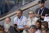 Sharon Stone at Paris Olympics tennis final