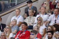 Sharon Stone at Paris Olympics tennis final