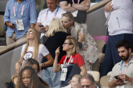 Sharon Stone at Paris Olympics tennis final