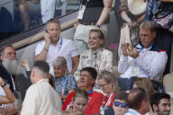Sharon Stone at Paris Olympics tennis final