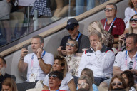 Sharon Stone at Paris Olympics tennis final