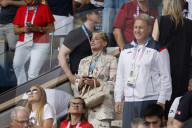 Sharon Stone at Paris Olympics tennis final