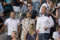 Sharon Stone at Paris Olympics tennis final