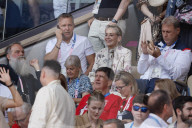Sharon Stone at Paris Olympics tennis final