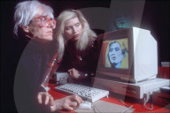 Debbie Harry computer portrait by Warhol