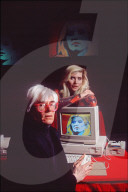 Debbie Harry computer portrait by Warhol