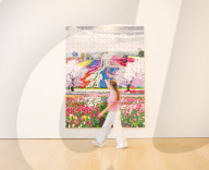 Damien Hirst: The Civilisation Paintings exhibition at Phillips, London, UK.