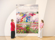 Damien Hirst: The Civilisation Paintings exhibition at Phillips, London, UK.