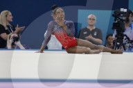 Simone Biles wins silver in floor exercise