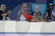 Simone Biles wins silver in floor exercise