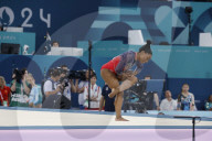 Simone Biles wins silver in floor exercise
