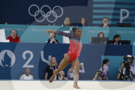 Simone Biles wins silver in floor exercise