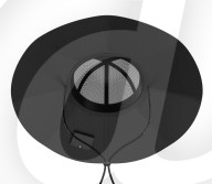 Sun hat with solar panels to power gadgets in the go