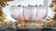 Hourglass-inspired shopping centre
