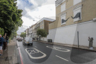 New Banksy stencil art in London