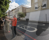 New Banksy stencil art in London