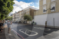 New Banksy stencil art in London