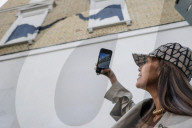 New Banksy stencil art in London