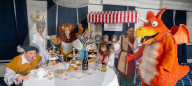 Zog and the Flying Doctors take Afternoon Tea at the Chesterfield Mayfair, London, UK.