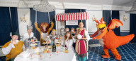 Zog and the Flying Doctors take Afternoon Tea at the Chesterfield Mayfair, London, UK.