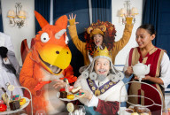 Zog and the Flying Doctors take Afternoon Tea at the Chesterfield Mayfair, London, UK.