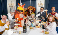 Zog and the Flying Doctors take Afternoon Tea at the Chesterfield Mayfair, London, UK.