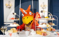 Zog and the Flying Doctors take Afternoon Tea at the Chesterfield Mayfair, London, UK.