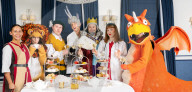 Zog and the Flying Doctors take Afternoon Tea at the Chesterfield Mayfair, London, UK.