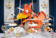 Zog and the Flying Doctors take Afternoon Tea at the Chesterfield Mayfair, London, UK.