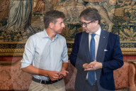 Incontro tra il pres. del Consiglio regionale, Davide Nicco e i componenti dell\'Uff. di presidenza del Consiglio