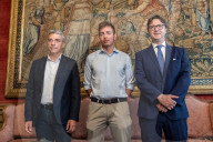 Incontro tra il pres. del Consiglio regionale, Davide Nicco e i componenti dell\'Uff. di presidenza del Consiglio