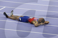 USA's Quincy Hall wins gold medal in men’s 400 meters at Paris Olympics