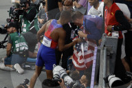USA's Quincy Hall wins gold medal in men’s 400 meters at Paris Olympics