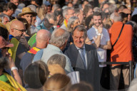 Barcelona_Institutional event near the Parliament of Catalonia to receive Carles Puigdemont.