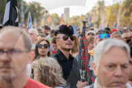 Barcelona_Institutional event near the Parliament of Catalonia to receive Carles Puigdemont.