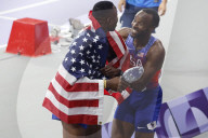 Grant Holloway wins 110m hurdles gold at Paris Olympics