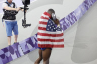 Grant Holloway wins 110m hurdles gold at Paris Olympics