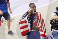 Grant Holloway wins 110m hurdles gold at Paris Olympics