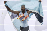 Botswana's Letsile Tebogo wins 200M Olympic gold