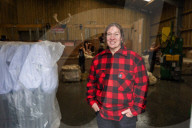 'I feel like I've been run over by a tank': Scottish woman breaks world sheep-shearing record