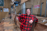 'I feel like I've been run over by a tank': Scottish woman breaks world sheep-shearing record