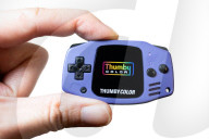 Tiny fully working  games console fits on a  keyring